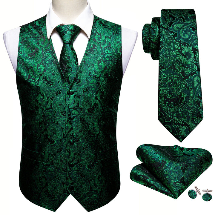 emerald green vest mens