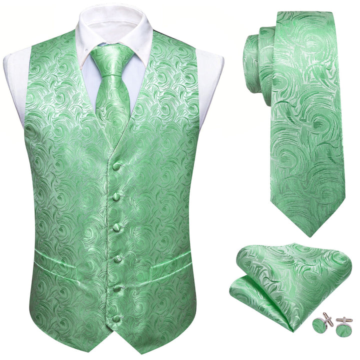 sage green tuxedo vest