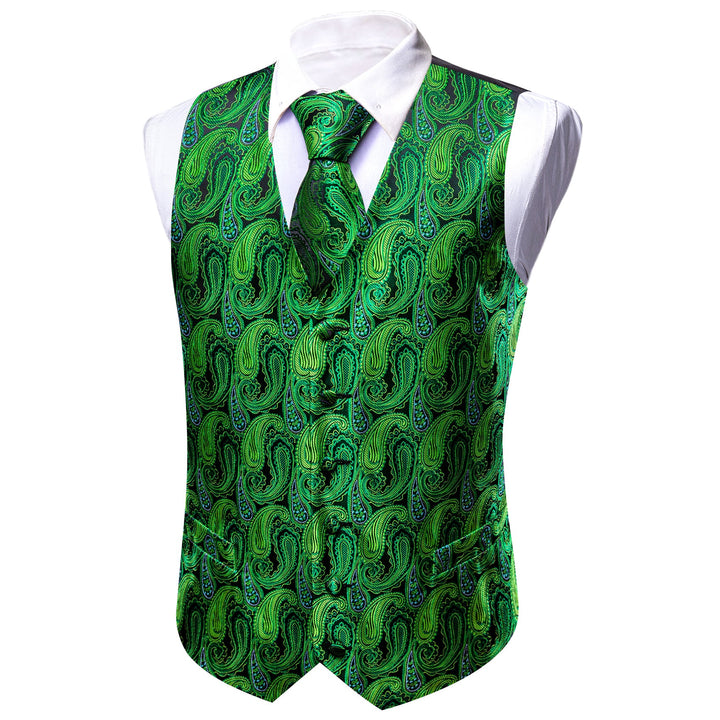 sage green tuxedo vest