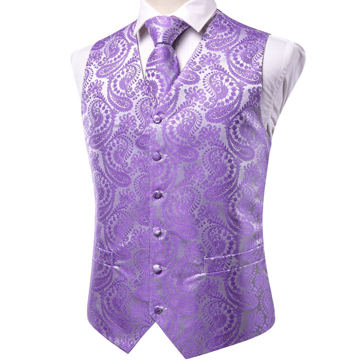 purple dress vest