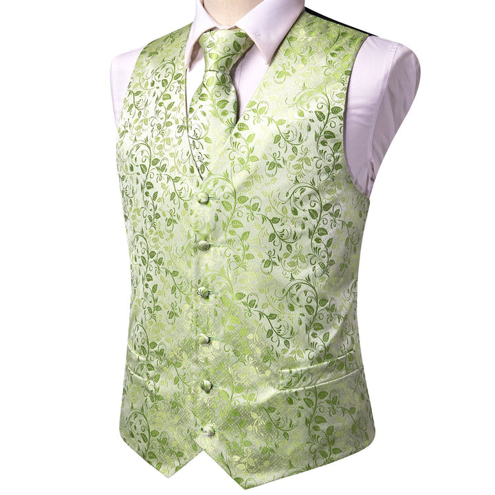 sage green suit vest