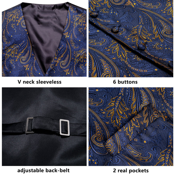 blue tuxedo vests