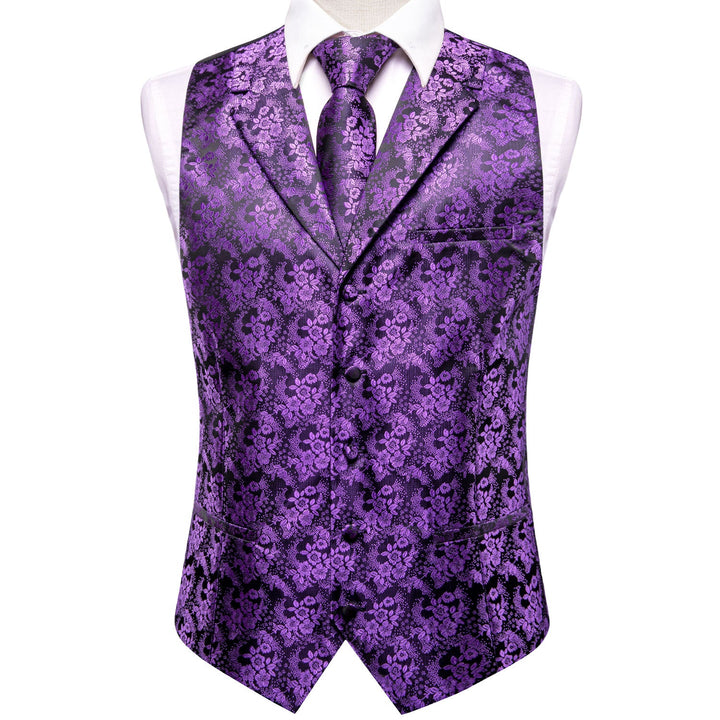 dark purple suit vest