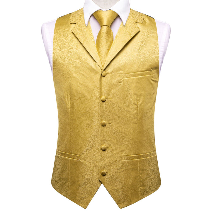 yellow suit vest