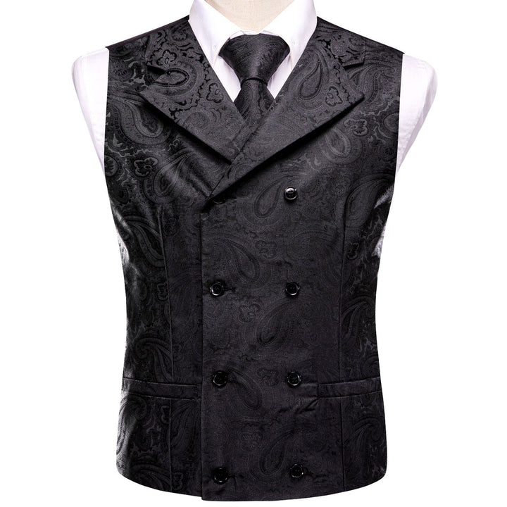 mens vest black