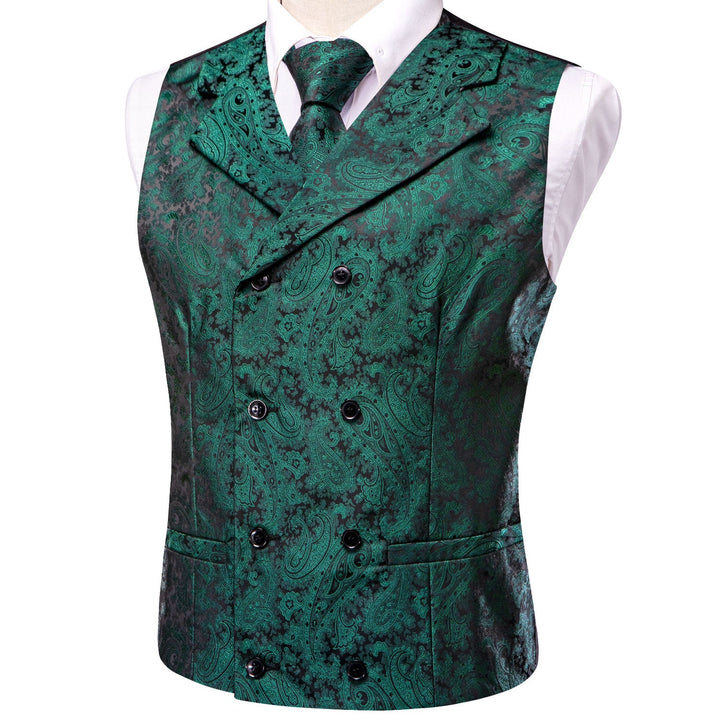 men's green vest