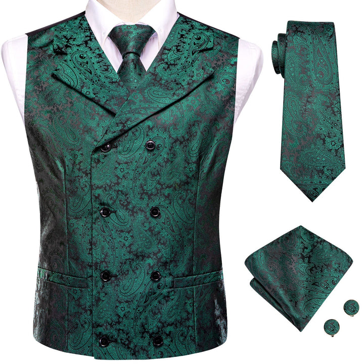 dark green vest men's