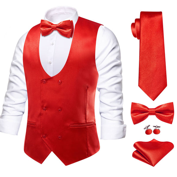 red suit vest