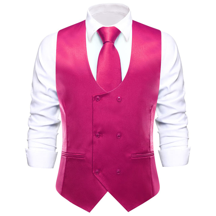 men's pink vest