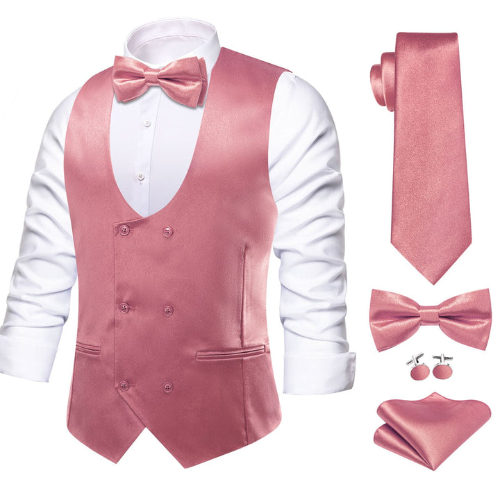 pink suit vest