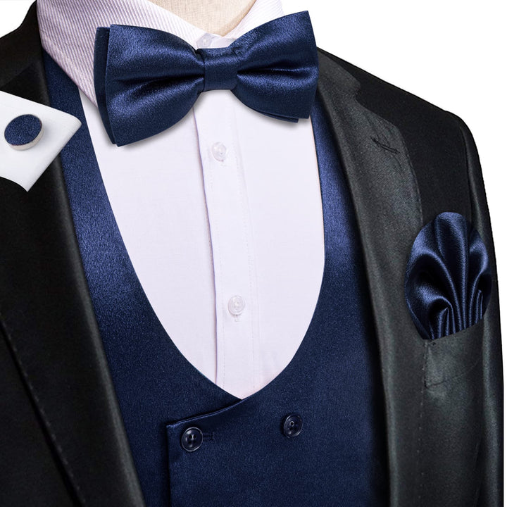 navy blue suit vest