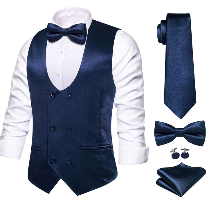 navy blue vest