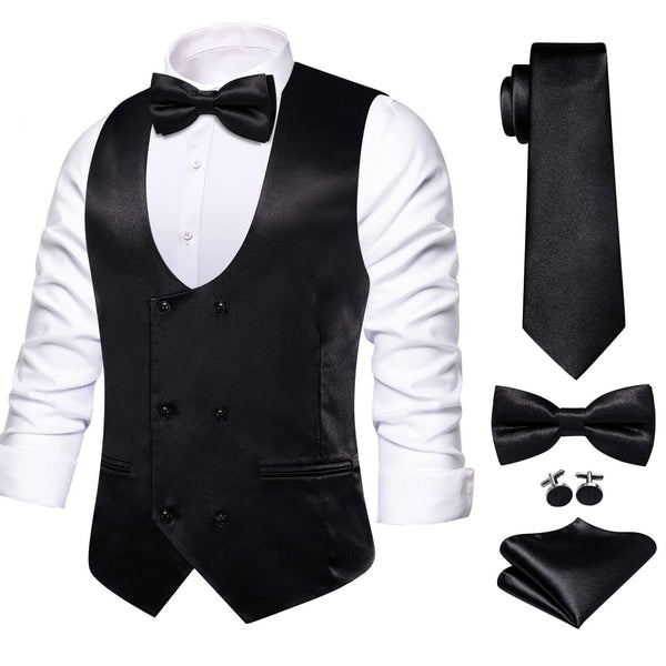 black suit vest