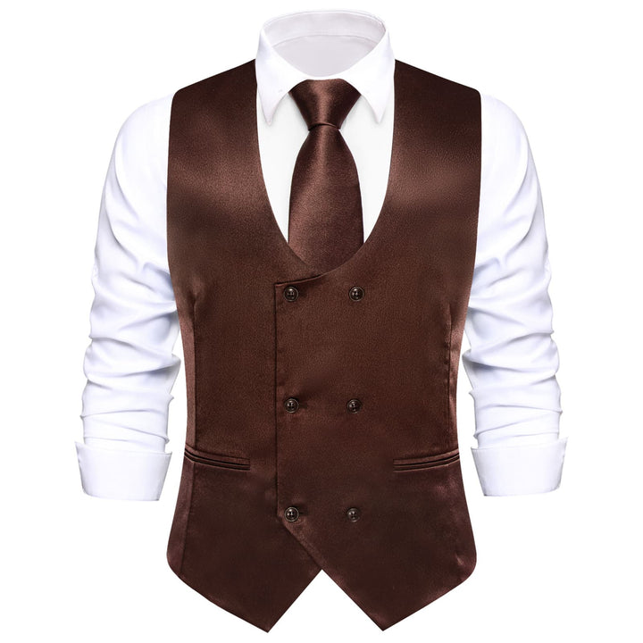 brown mens vest