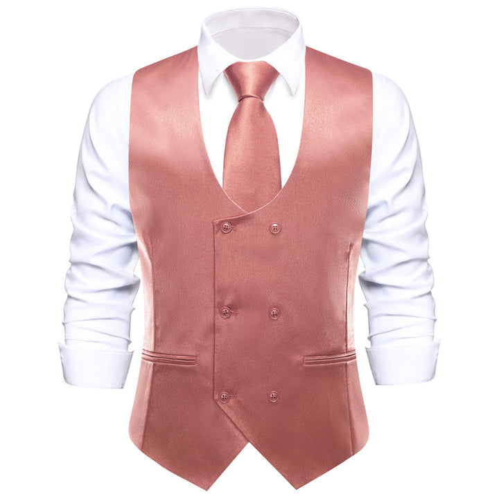 mens pink suit vest