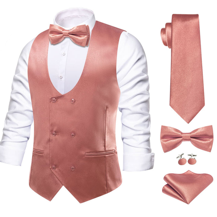 pink button up vest