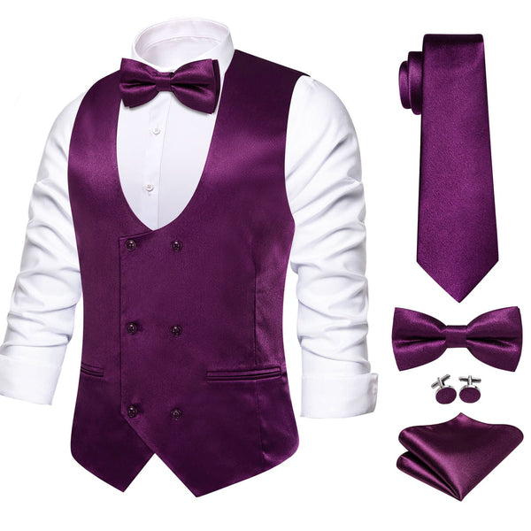 purple wedding vest