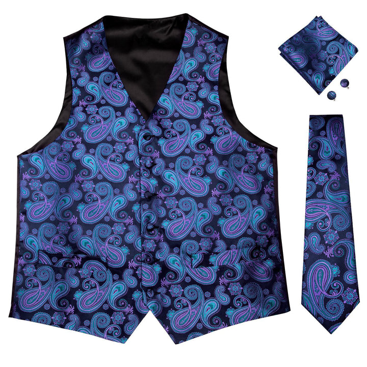 mens blue vests