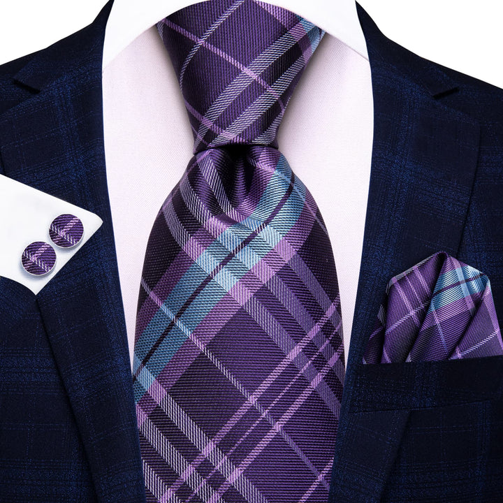 purple neck tie