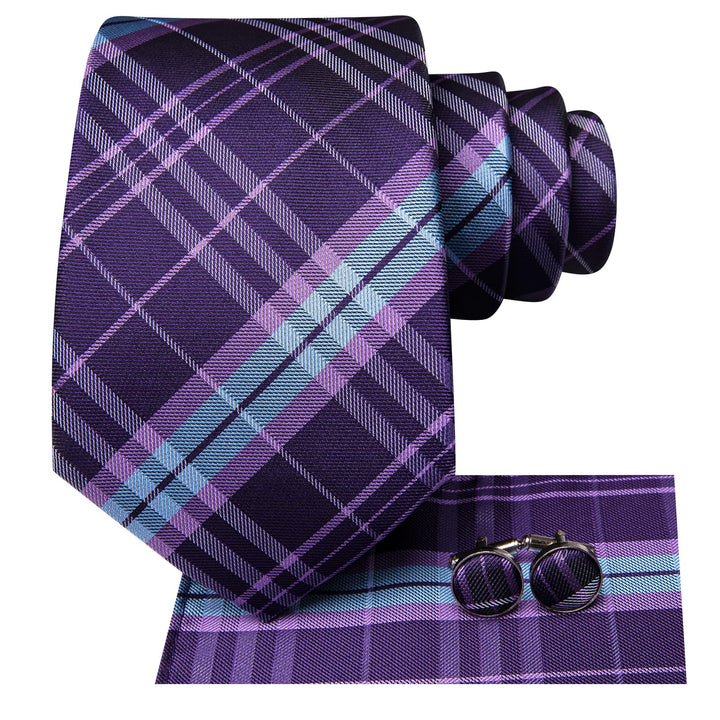 purple silk tie