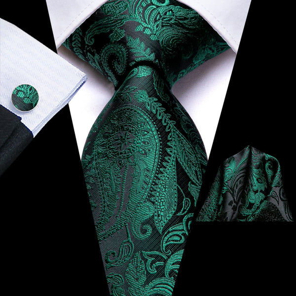 dark green tie