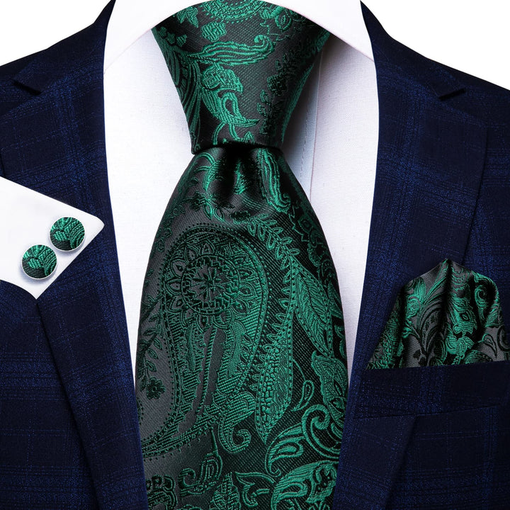 green floral tie