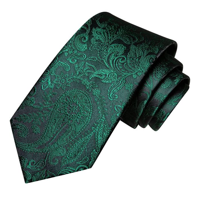 green paisley tie