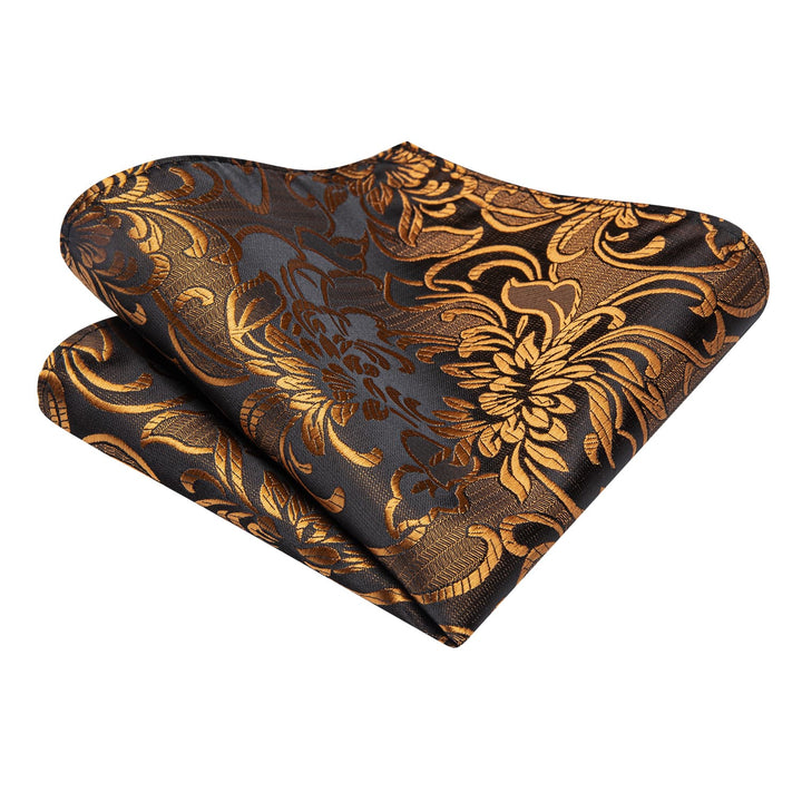 brown silk tie