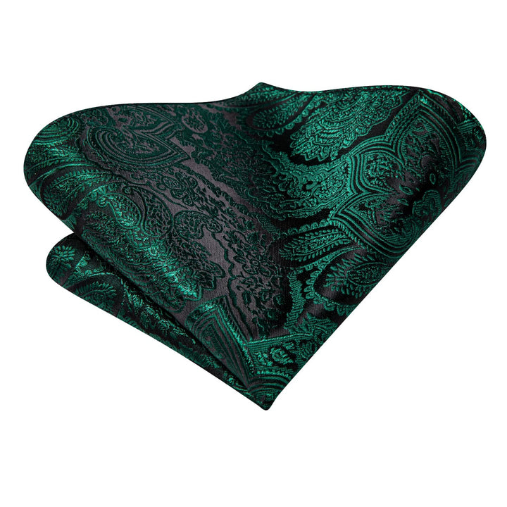 green floral pocket square