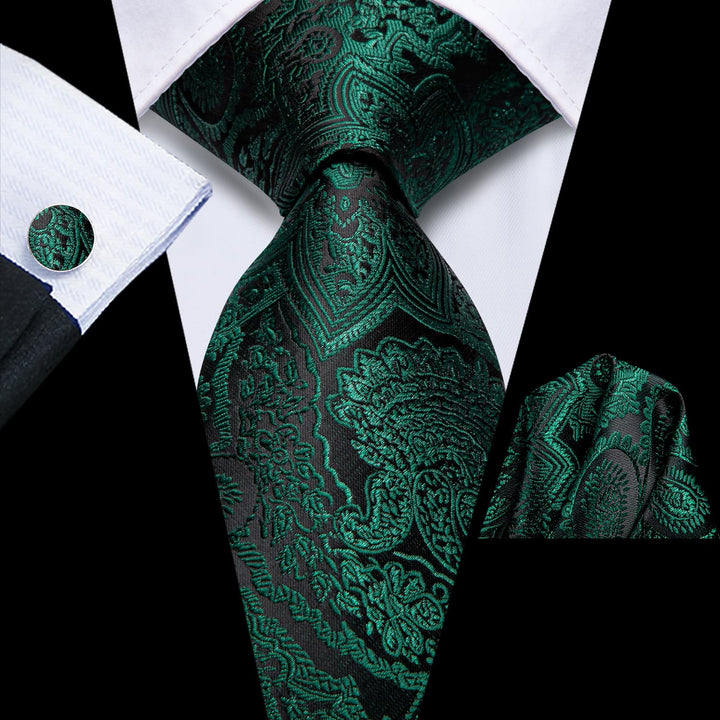 green floral tie