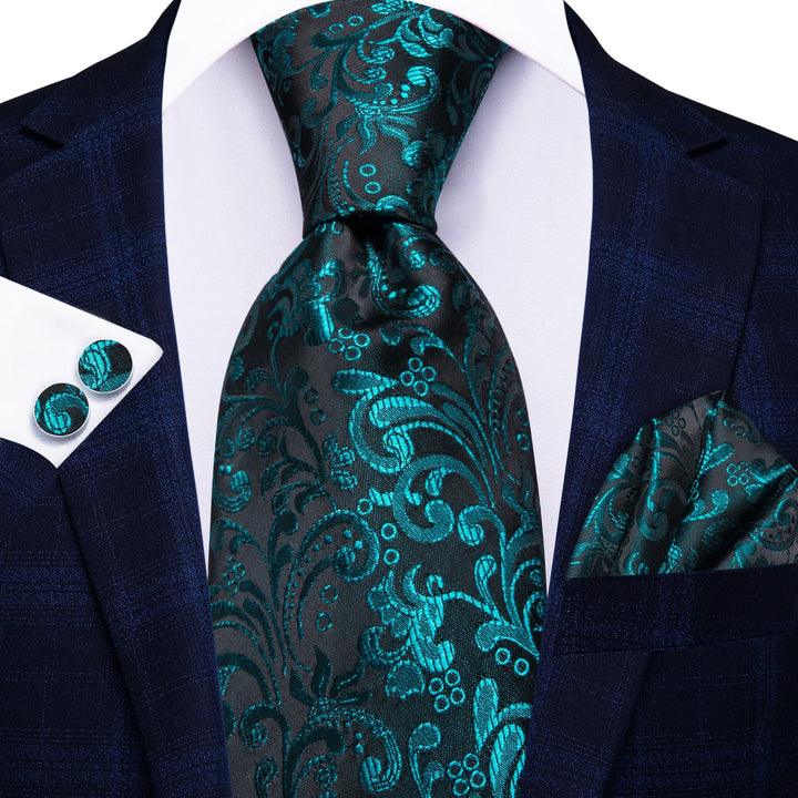 teal blue tie