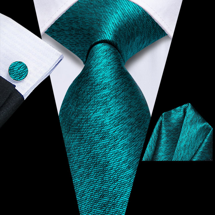 teal green tie