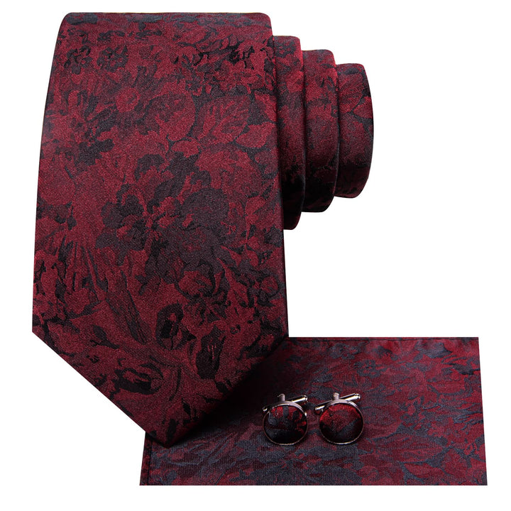 dark red tie