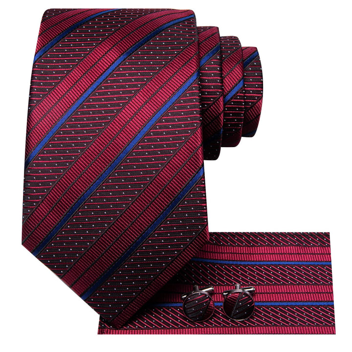 red silk tie