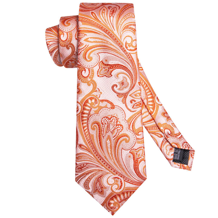 bright orange tie