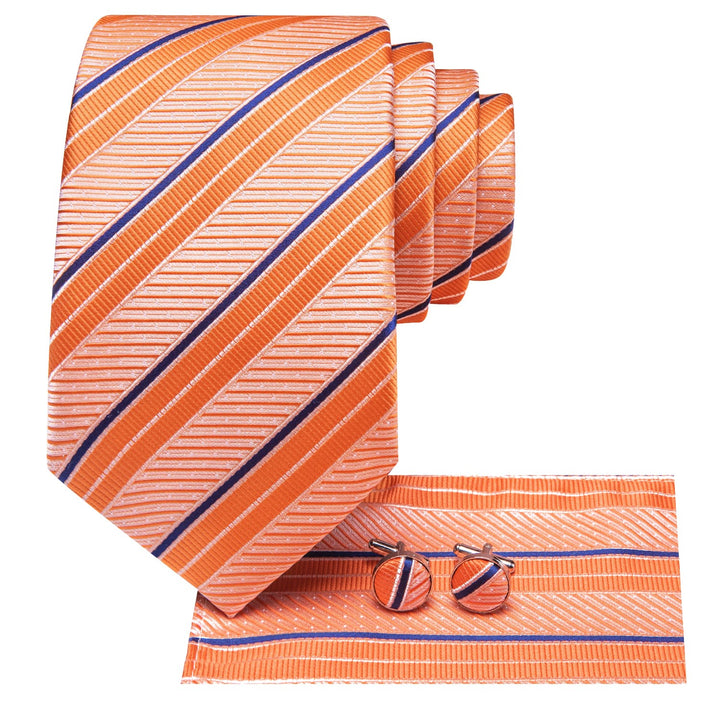 men's orange tie