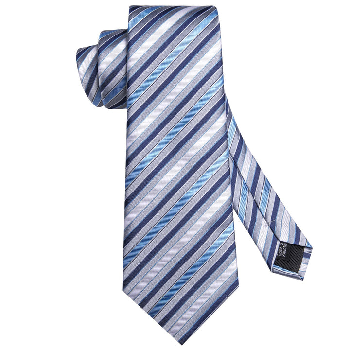 blue striped tie