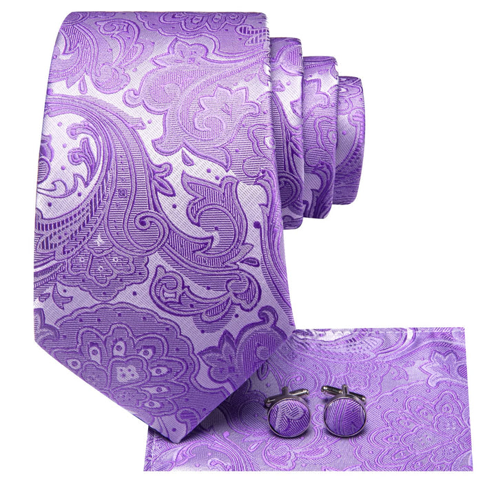 purple tie suit