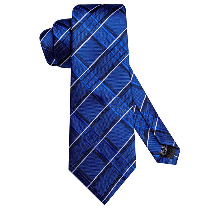 cobalt blue silk tie