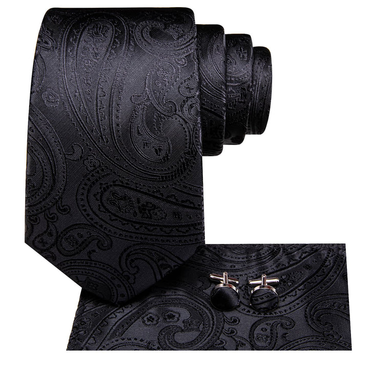 black silk tie