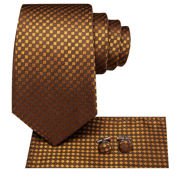 gold neck tie