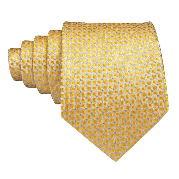 yellow and blue tie