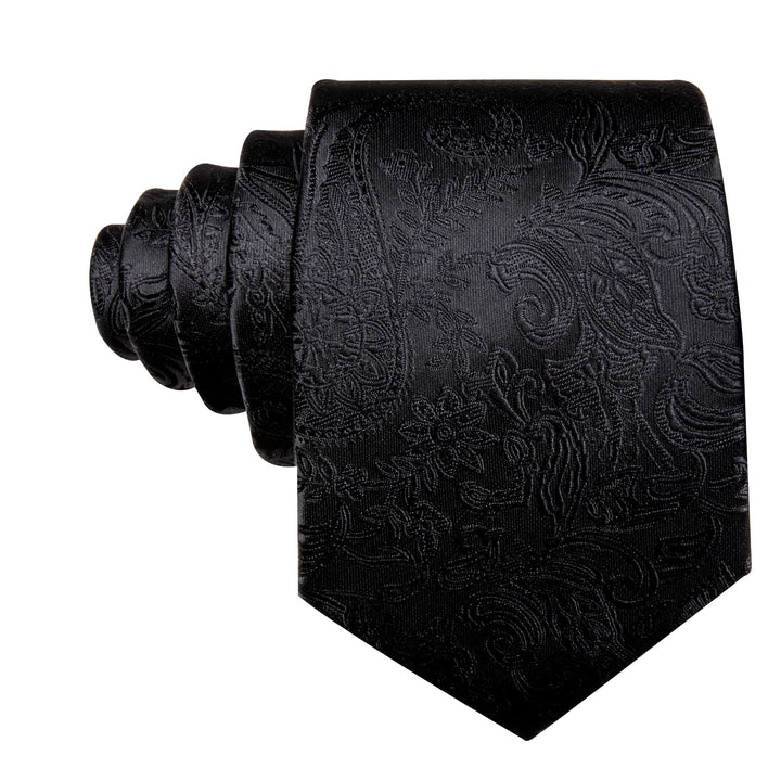 Brack Paisley mens silk ties set for shirt and suit