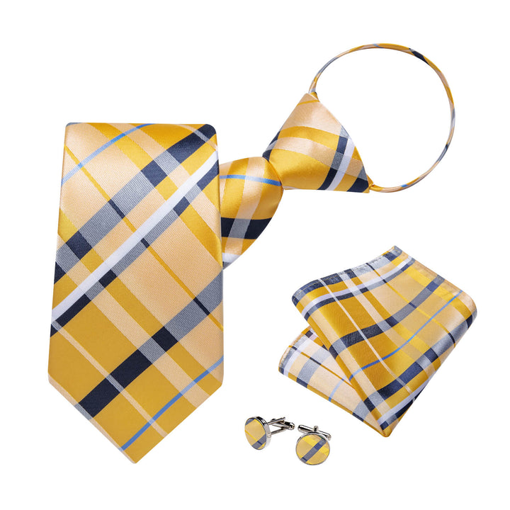 men's yellow tie