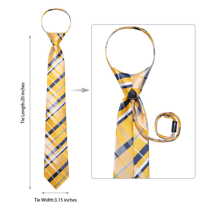 blue and yellow ties