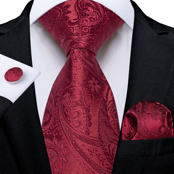 dark red tie