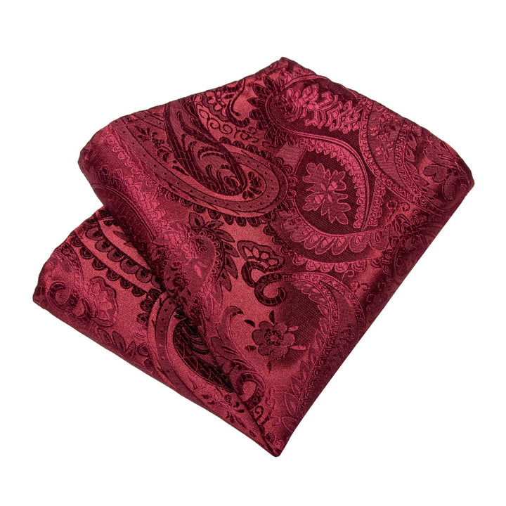 Burgundy pocket square