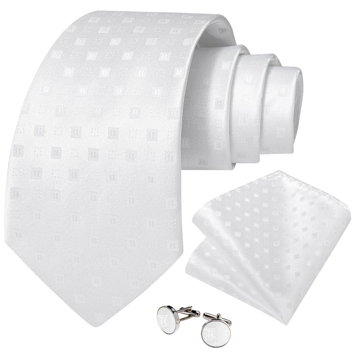 white neck tie