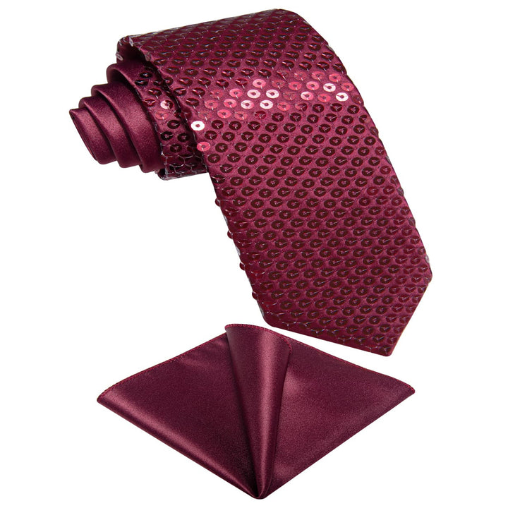 burgundy tie