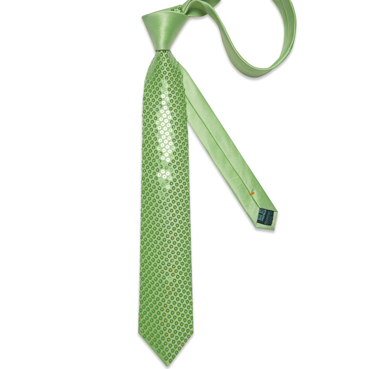 light green tie